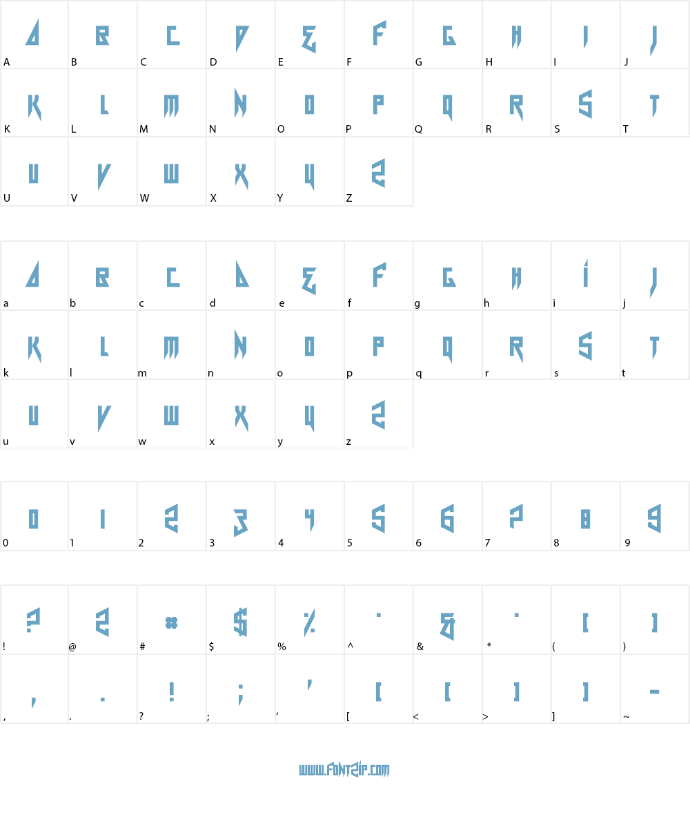 Card Shark Font Character